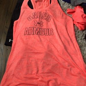Under Armour Tank & 2 pairs of shorts